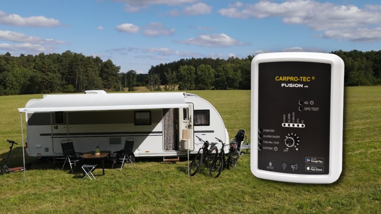 CarPro-Tec Fusion 4G | Caravan Alarm System with GPS Tracking incl. SIM Card