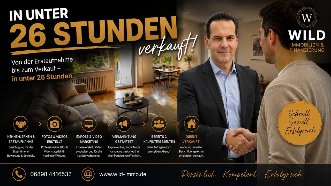 Besonders schneller Immobilienverkauf im Saarland!