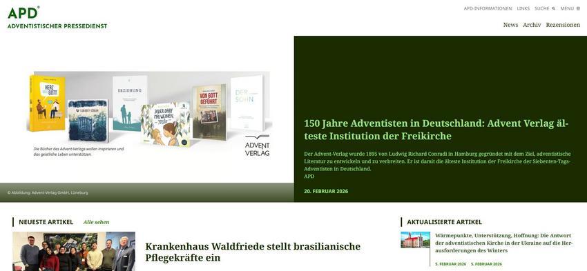 150 Jahre Adventisten in Deutschland: Advent Verlag älteste Institution ...