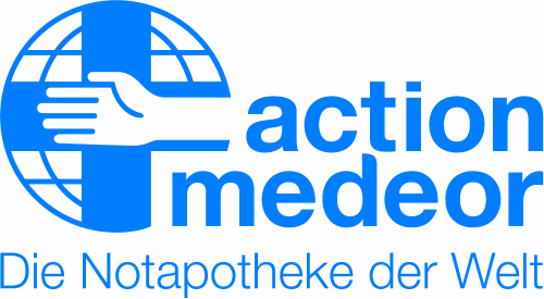 Logo der Firma action medeor - Die Notapotheke der Welt