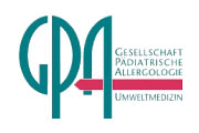 Logo der Firma Gesellschaft für Pädiatrische Allergologie und Umweltmedizin e.V