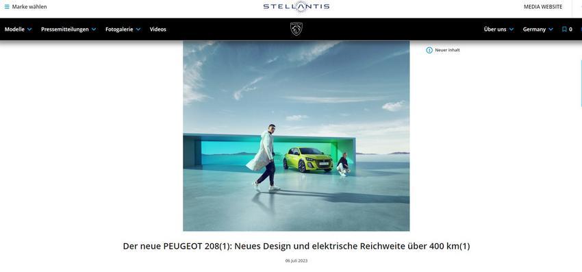 Der neue PEUGEOT 208(1): Neues Design und elektrische Reichweite