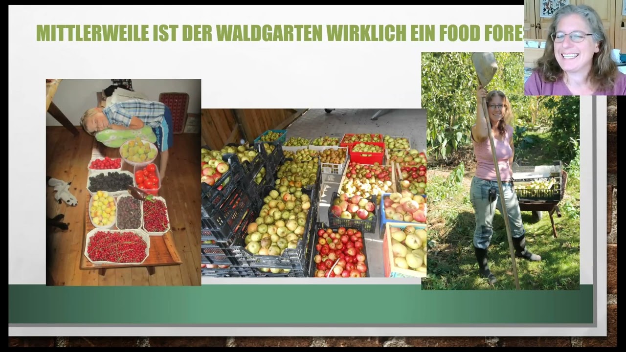 Mienbacher Waldgarten | Projektvorstellung von Hannelore Zech beim Vernetzungstreffen des Kongress für Waldgarten- und komplexe Agroforstsysteme