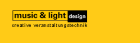 Logo der Firma music & light design GmbH