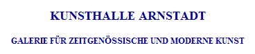 Logo der Firma Kunsthalle Arnstadt