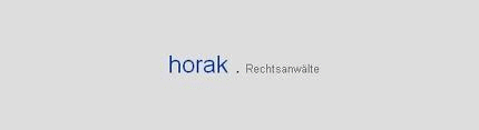 Logo der Firma horak . Rechtsanwälte