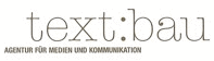 Logo der Firma text:bau
