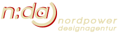 Logo der Firma n:da - nordpower design agentur