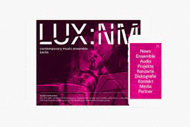Logo der Firma LUX:NM contemporary music ensemble berlin