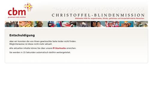 Kritik An Entwicklungspolitik Christoffel Blindenmission Deutschland E V Pressemitteilung Lifepr