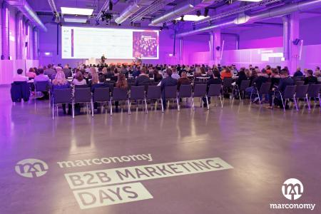 Bei den B2B Marketing Days 2019 fand ein intensiver Austausch mit über 300 Teilnehmern statt. (Quelle: marconomy)