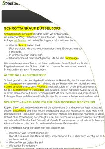 Schrottankauf-Exclusiv in Düsseldorf