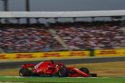 Sebastian Vettel auf Ferrari beim Großen Preis von Deutschland 2018