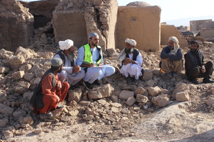 ADRA-Mitarbeiter im Erdbebengebiet ©ADRA Afghanistan_original.JPG