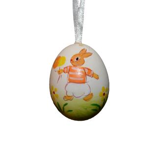 Osterei mit Hasenmotiv
