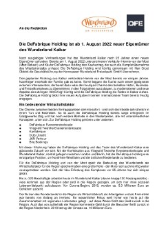 PM Verkauf Wunderland Kalkar - DeFabrique Holding.pdf