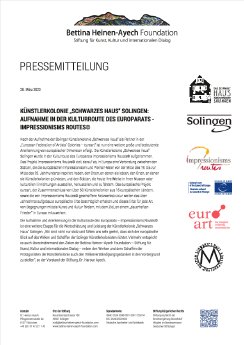 PM_Künstlerkolonie Schwarzes Haus Solingen_Aufnahme in der Kulturroute des Europarats_Impression.pdf