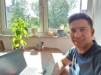 Markus Mosig, der Nachhaltigkeitsbeauftragte der BKK ProVita, kümmert sich im Home-Office um den Klimaschutz bei der gesetzlichen Krankenkasse.