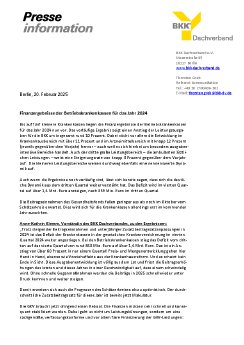 BKK_DV-Pressemitteilung - Finanzergebnisse der Betriebskrankenkassen für das Jahr 2024.pdf