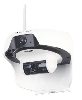 NX-4377 VisorTech HD-IP-Kamera mit Akku & Solar-Panel, Bewegungssensor, Nachtsicht, IP55