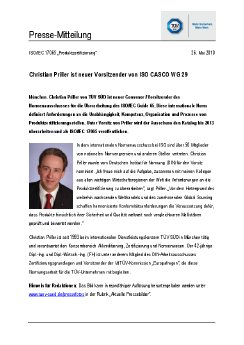 Christian Priller von TUEV SUED ist neuer Vorsitzender von ISO CASCO WG 29.pdf