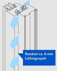 Mit dem innovativen Beschlag activPilot Comfort PADS lassen sich Fenster unterschiedlicher Formen realisieren. Zum zugfreien Lüften wird der Flügel parallel abgestellt, das heißt um einen umlaufenden Spalt von bis zu 6 mm geöffnet / Foto: Winkhaus
