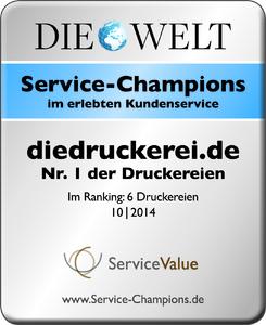 diedruckerei.de ist Nr.1 der Druckereien