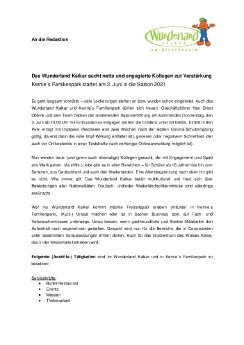 Wunderland Kalkar und Kernie's Familienpark - Mitarbeitersuche 2021.pdf