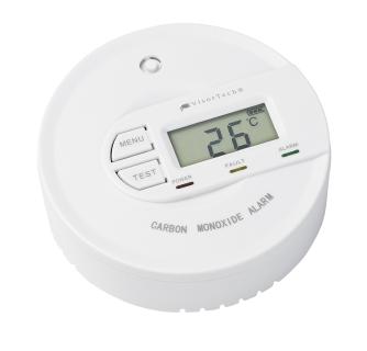 VisorTech Kohlenmonoxid-Melder COM-160 mit 10-Jahres-Sensor & Display, 85 dB, EN 50291 / Copyright: PEARL. GmbH / www.pearl.de