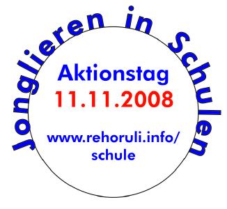 Piktogramm für AKtionstag "Jonglieren in Schulen"