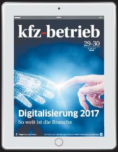 n der aktuellen Ausgabe beleuchtet "kfz-betrieb" digitale Entwicklungen im Handel, Service und bei den Herstellern und zeigt die Gefahren des digitalen Wandels für die Autobranche sowie ihre Kunden auf / Foto: kfz-betrieb