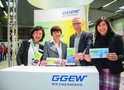 Der Messeauftritt der GGEW AG auf der Energie- und Baumesse 2017 / Foto: GGEW AG/Marc Fippel Fotografie