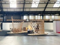 Unter anderem präsentiert der Fachbereich Bauwesen der TH Lübeck einen Forschungspavillon, der von Studierenden entworfen wurde