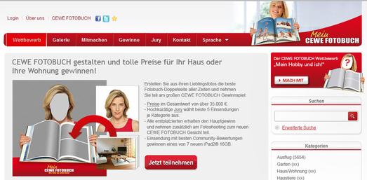 Pressefoto CEWE FOTOBUCH Wettbewerb