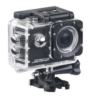 Somikon UHD-Action-Cam DV-3717 mit WLAN, Sony-Bildsensor und App, IPX8 / Bild: PEARL.GmbH
