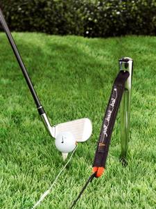 Zuhause Uben Wie Auf Der Driving Range Der Golf Back Ball Macht Es