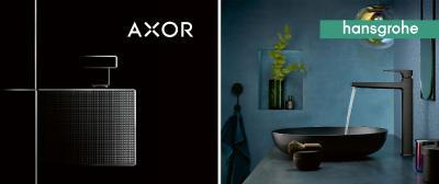 Auf über 2.000 Quadratmeter werden in der Frankfurter Festhalle die neuen AXOR und hansgrohe Produkte präsentiert. Halle 2 (Festhalle), Stand A.02