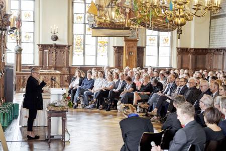 Grußworte von Rektorin Prof. Dr. Karin Luckey (Foto: Hochschule Bremen / Marcus Meyer Photography)
