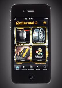 Kostenlose App rund um Pkw-Reifen, neues EU-Reifenlabel und Fußball-EM 2012 downloadbar