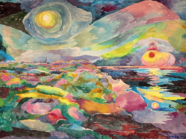 Bettina_Heinen-Ayech__1937_2020__Sun_Cycle_on_Sylt__watercolour_on_paper__1956____Dr_Haroun_Ayec.png