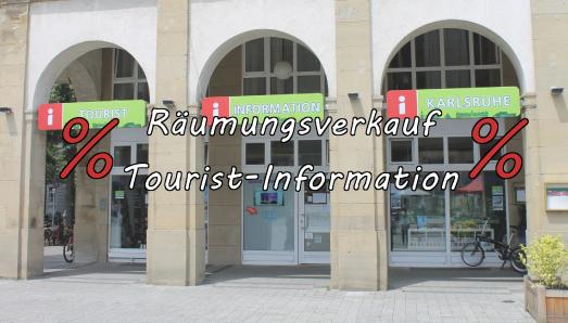 Räumungsverkauf der Tourist-Information Karlsruhe