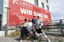 Stehend: Marcelino Libao, Jeanne Baudrier, Daniel Róces Gómez, Marcelo Ferreira, unten : Natasa Dudar, Vincenzo Timpa - ohne Pedro Luz...