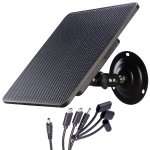VisorTech Akku-Solarpanel PB-80.solar für Wild- & Outdoorkameras, 10.400 mAh, 5 - 6 V, IP67