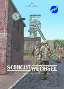 Cover des Brettspiels Schichtwechsel von Spielefaible.
Abdruck honorarfrei im Rahmen der Berichtserstattung
