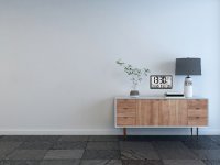 infactory Funk-Wanduhr mit Jumbo-LCD-Display, Wetterstation und Außensensor