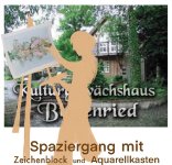 Zeichenblock und Aquarellkasten