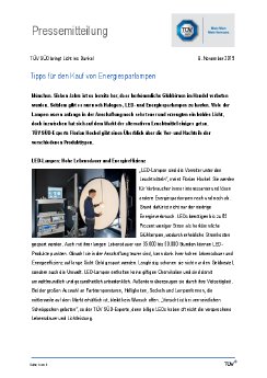 TUEV SUED bringt Licht ins Dunkel_Tipps fuer den Kauf von Energiesparlampen.pdf