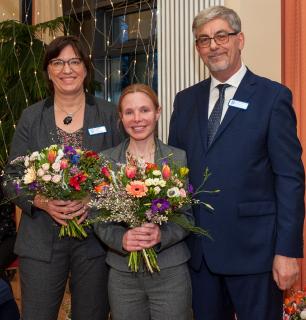 Der Vorstand der Seniorenstiftung Prenzlauer Berg: Angelika Pfab, Heidrun Kiem und Wilfried Brexel