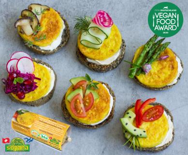 Schweizer Vegan-BioPionier Soyana gewinnt PETA-Award 2020: "Beste Ei-Alternative"