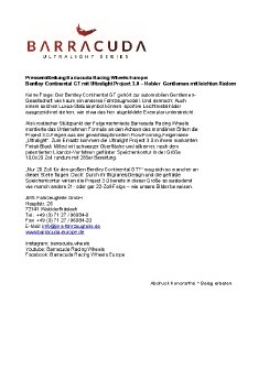 Pressemitteilung Barracuda Racing Wheels Europe - Ultralight Project 3.0 Bentley Continenta.pdf